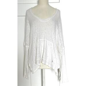 Billabong Beach Bliss Sweater Womens Size M in White Lightweight
